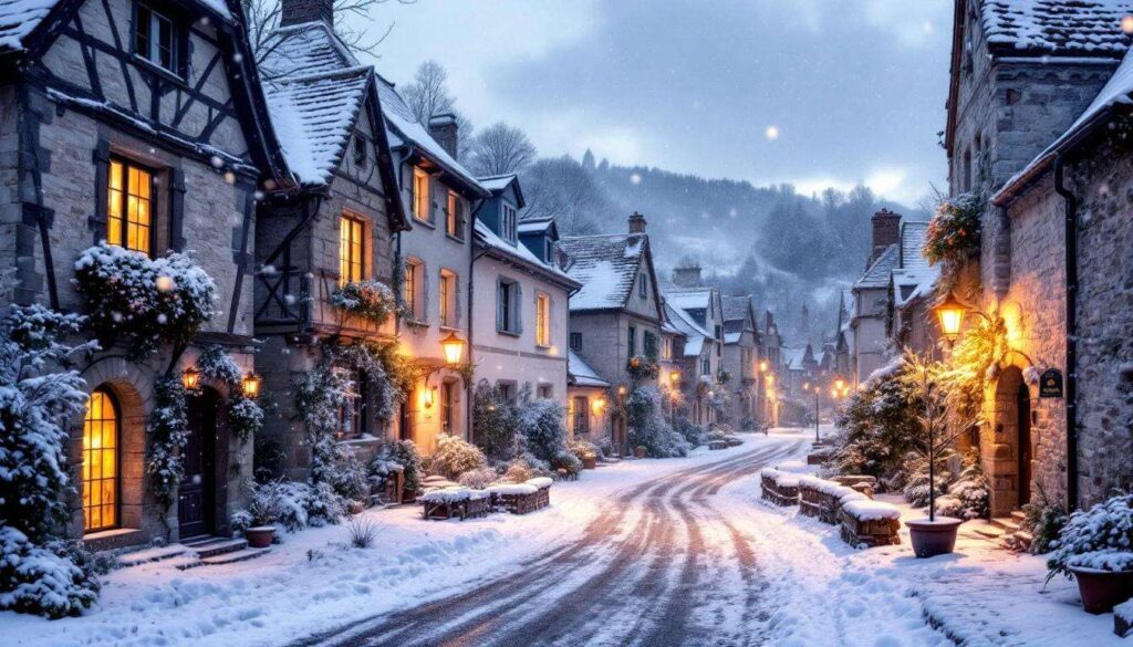 Ce petit village médiéval parmi les plus beaux villages de France est parfait en hiver