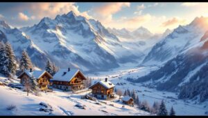 À 1700 m d'altitude, ce hameau offre une immersion dans les glaciers du massif du Mont Blanc