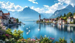 On la surnomme “La Perle du Léman” : cette ville au bord du lac est d’une beauté rare