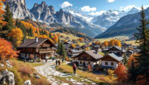 Ce village de montagne à l’architecture traditionnelle est un terrain de jeu parfait pour les amateurs de plein air