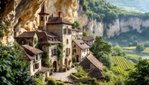 Blotti dans une falaise de calcaire, ce village bourguignon est une merveille oubliée