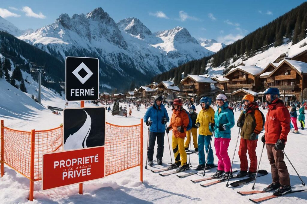 Ski : pourquoi une piste noire est fermée par un portail « propriété privée » dans cette station très fréquentée