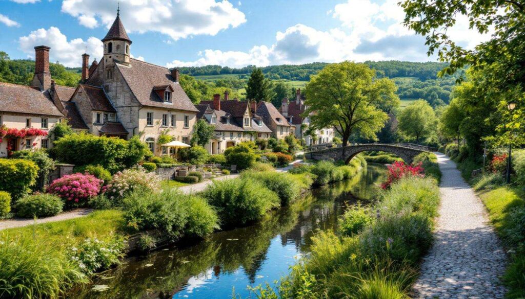 À moins de 2h de Dijon, ce village médiéval bordé d’un canal fait partie des plus beaux du pays